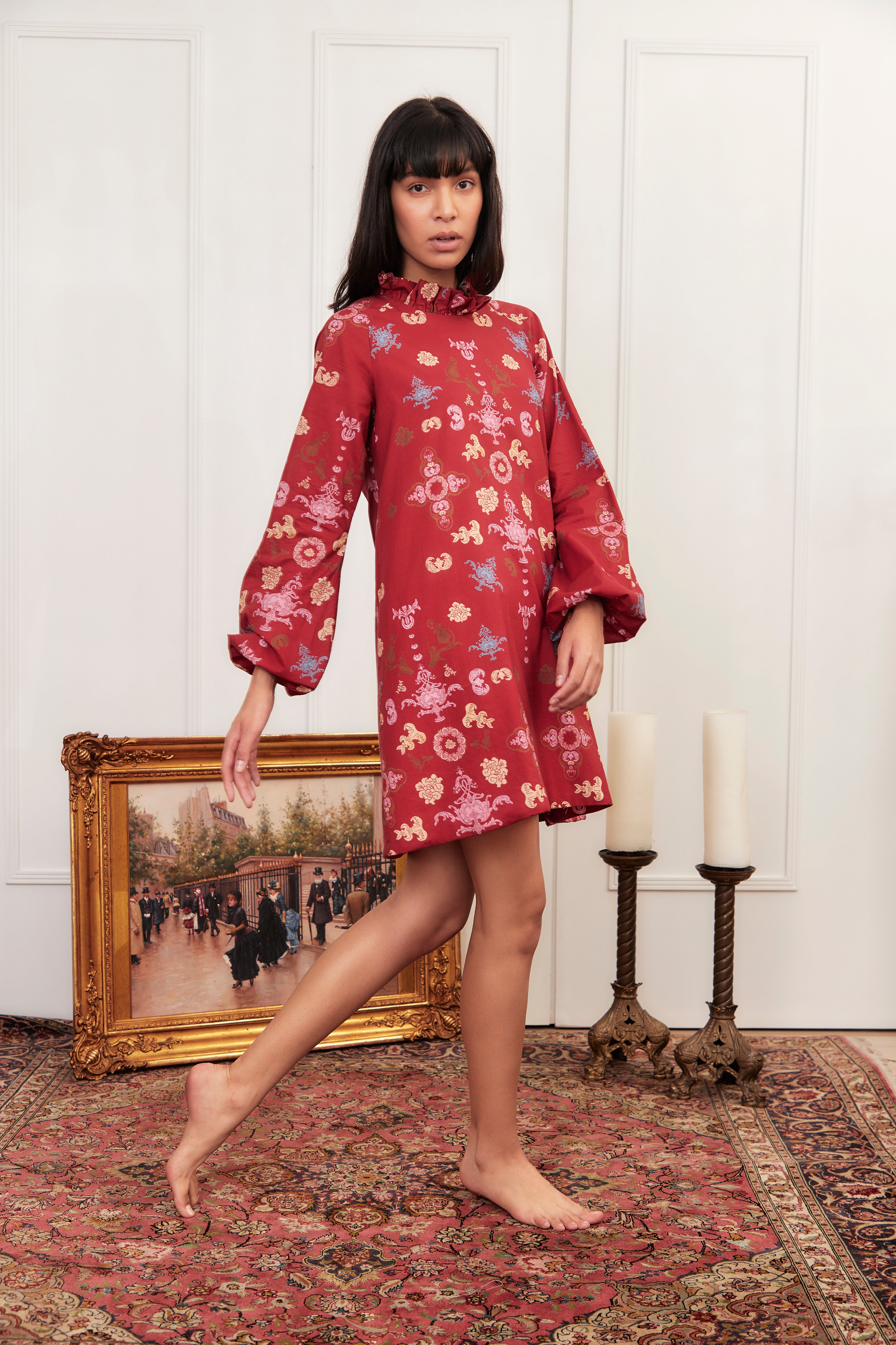 Grosella Roja Mini Dress