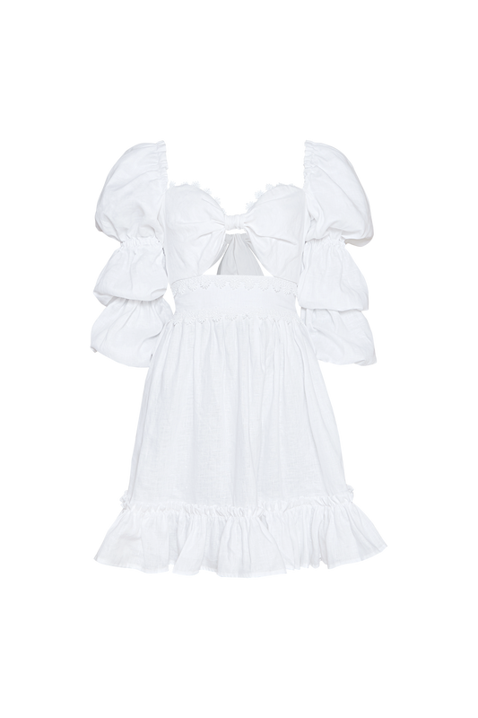 Caléndula Mini White Dress