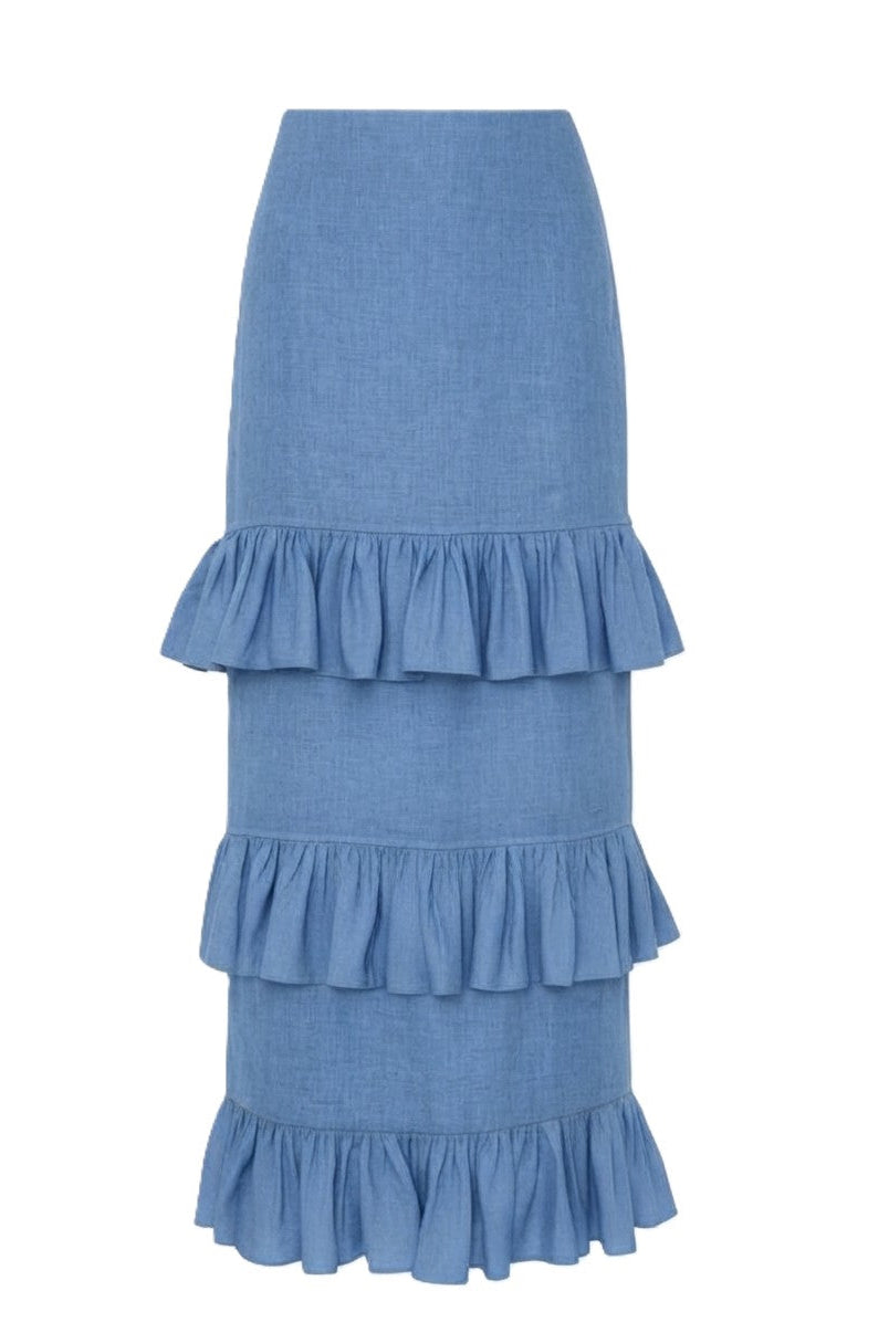 Flores al Viento Ankle Skirt