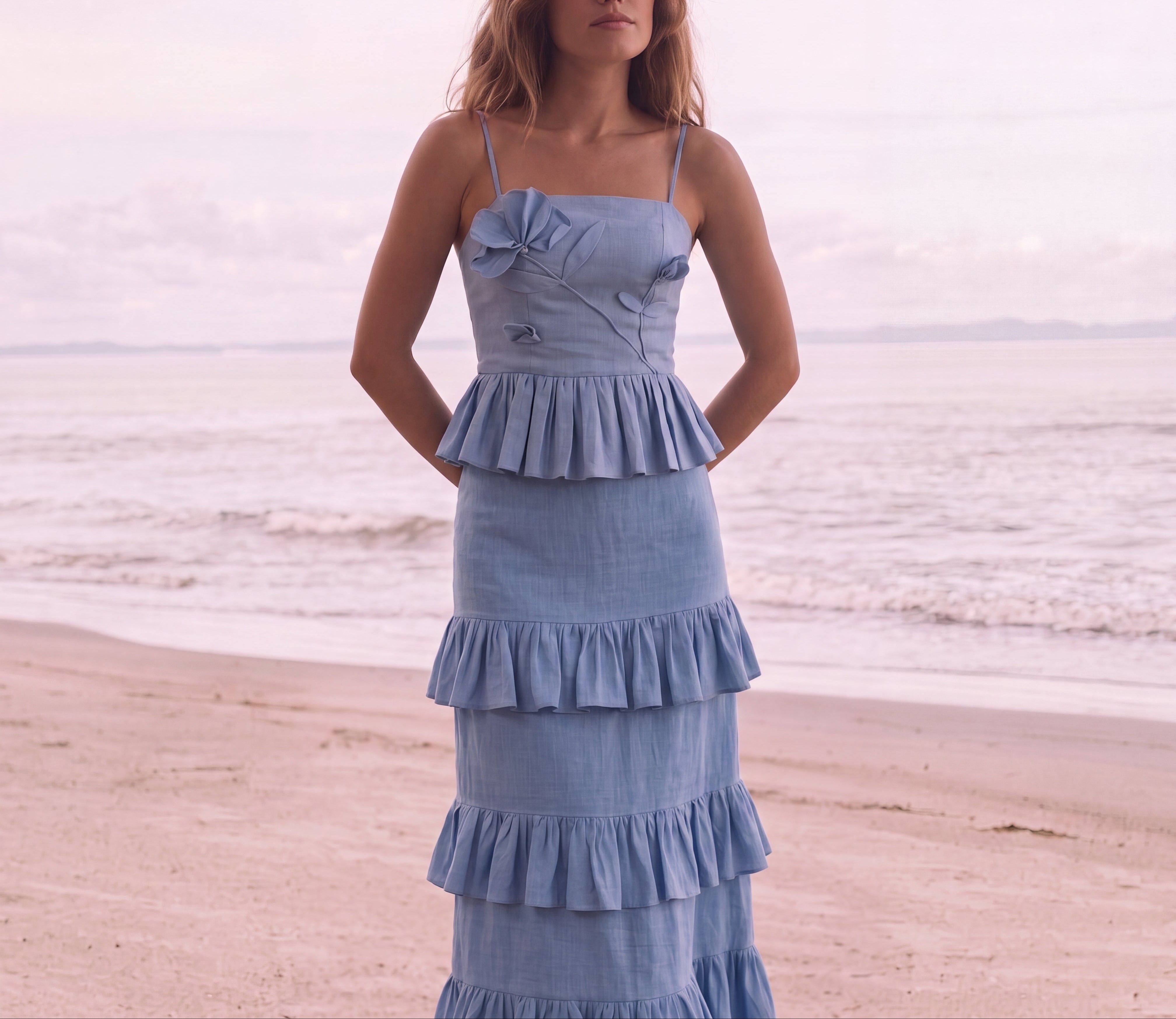 Flores al Viento Ankle Skirt