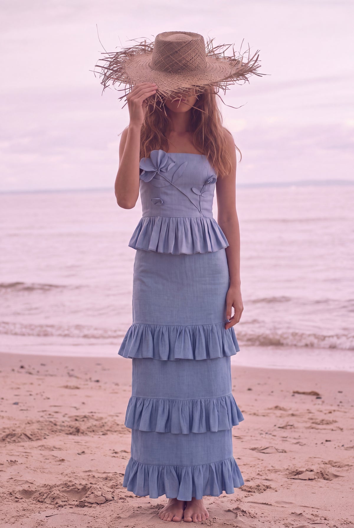 Flores al Viento Ankle Skirt