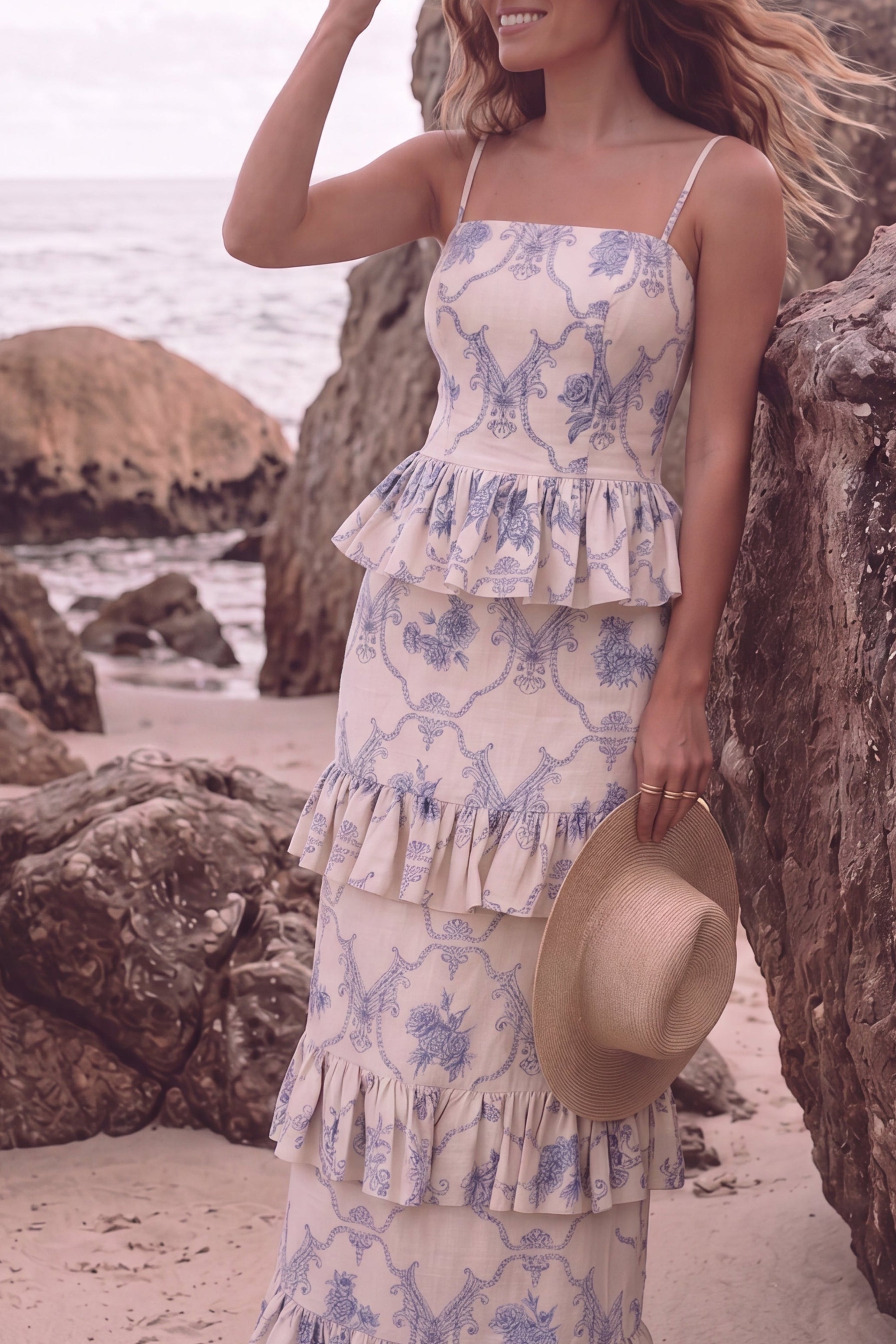 Olas de Jazmín Ankle Skirt