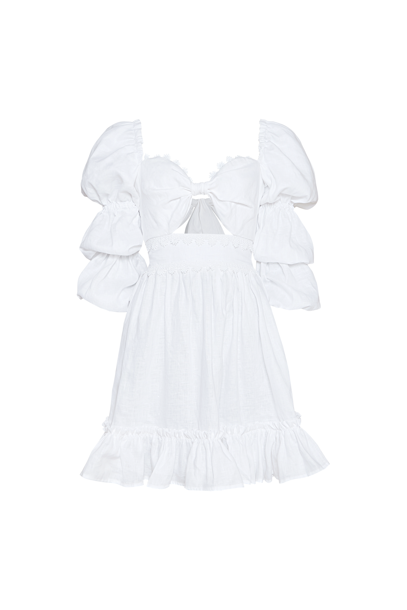 Caléndula Mini White Dress