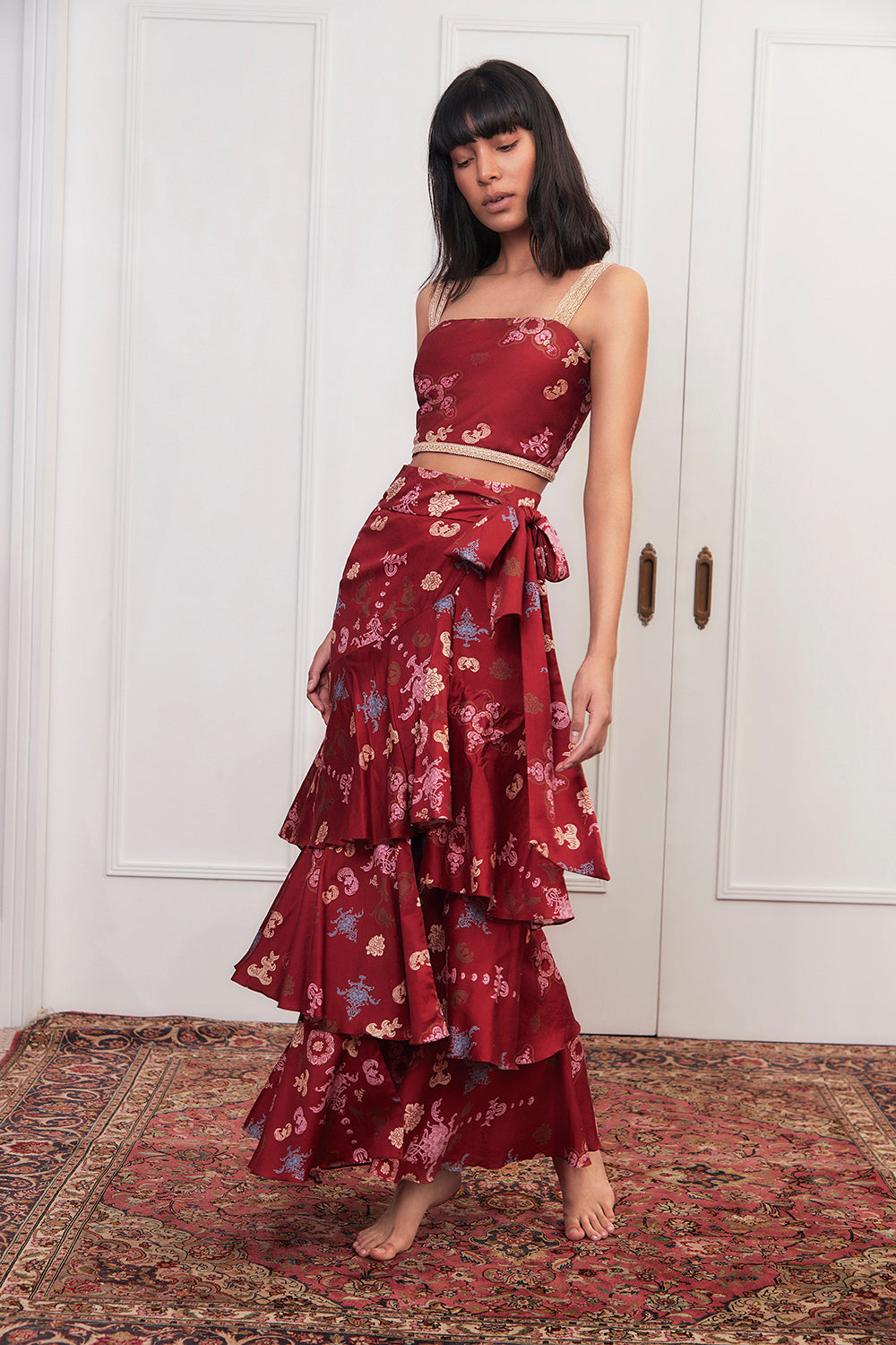 Clavel Ardiente Ankle Skirt