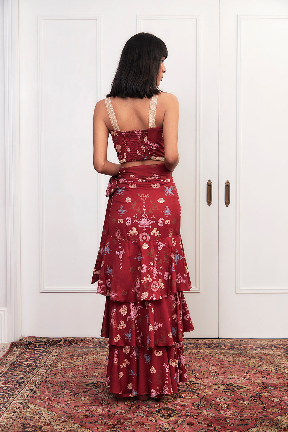 Clavel Ardiente Ankle Skirt