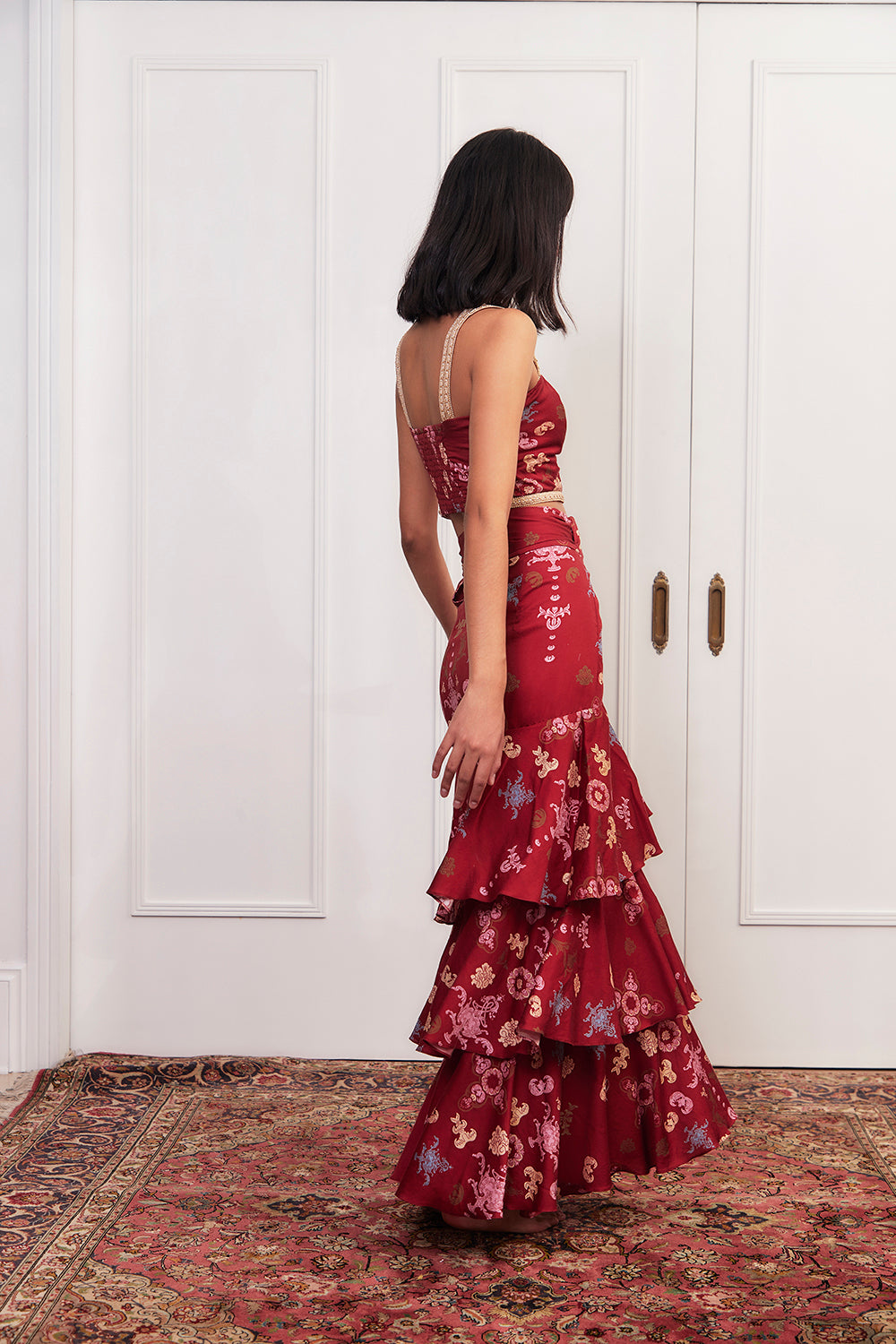Clavel Ardiente Ankle Skirt