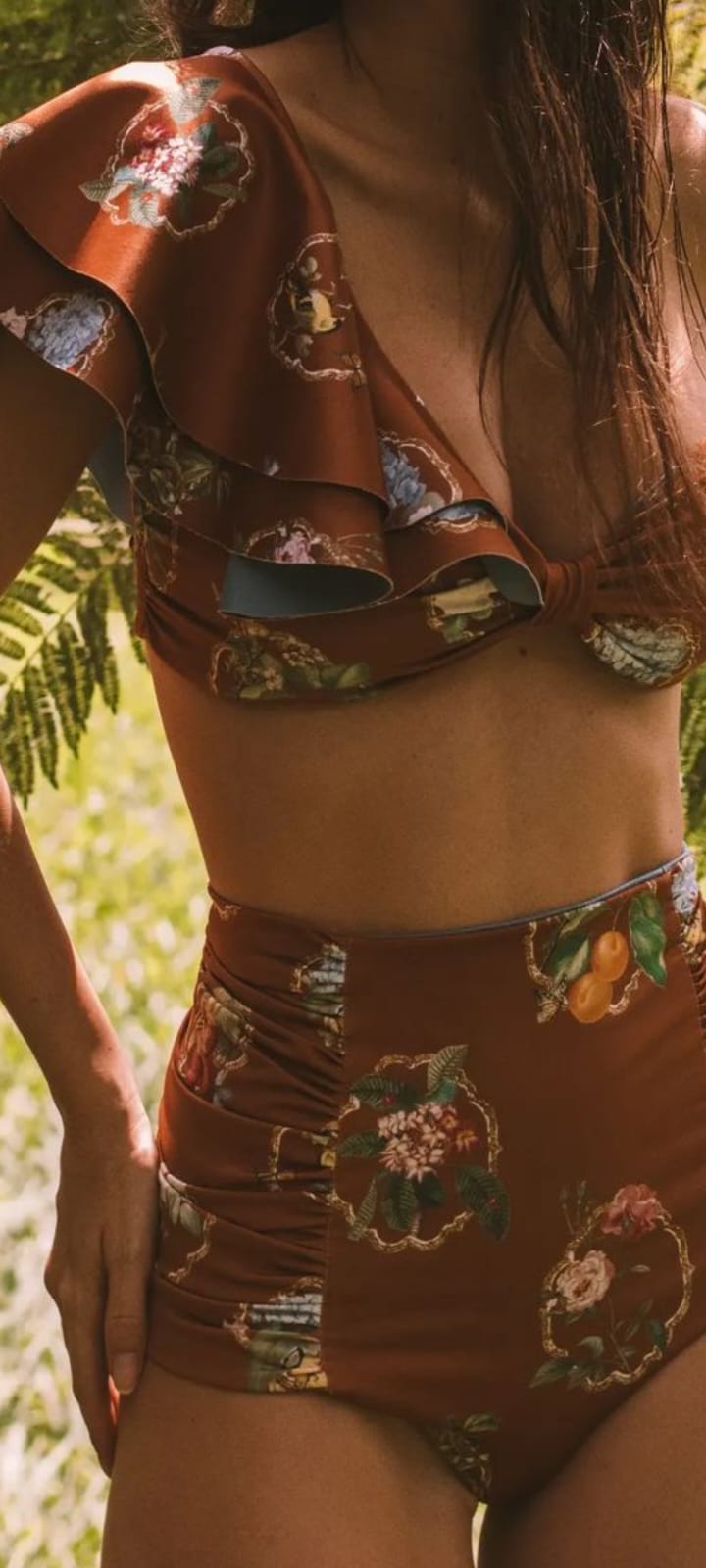 Deep Tea Marquise Bikini  Bottom