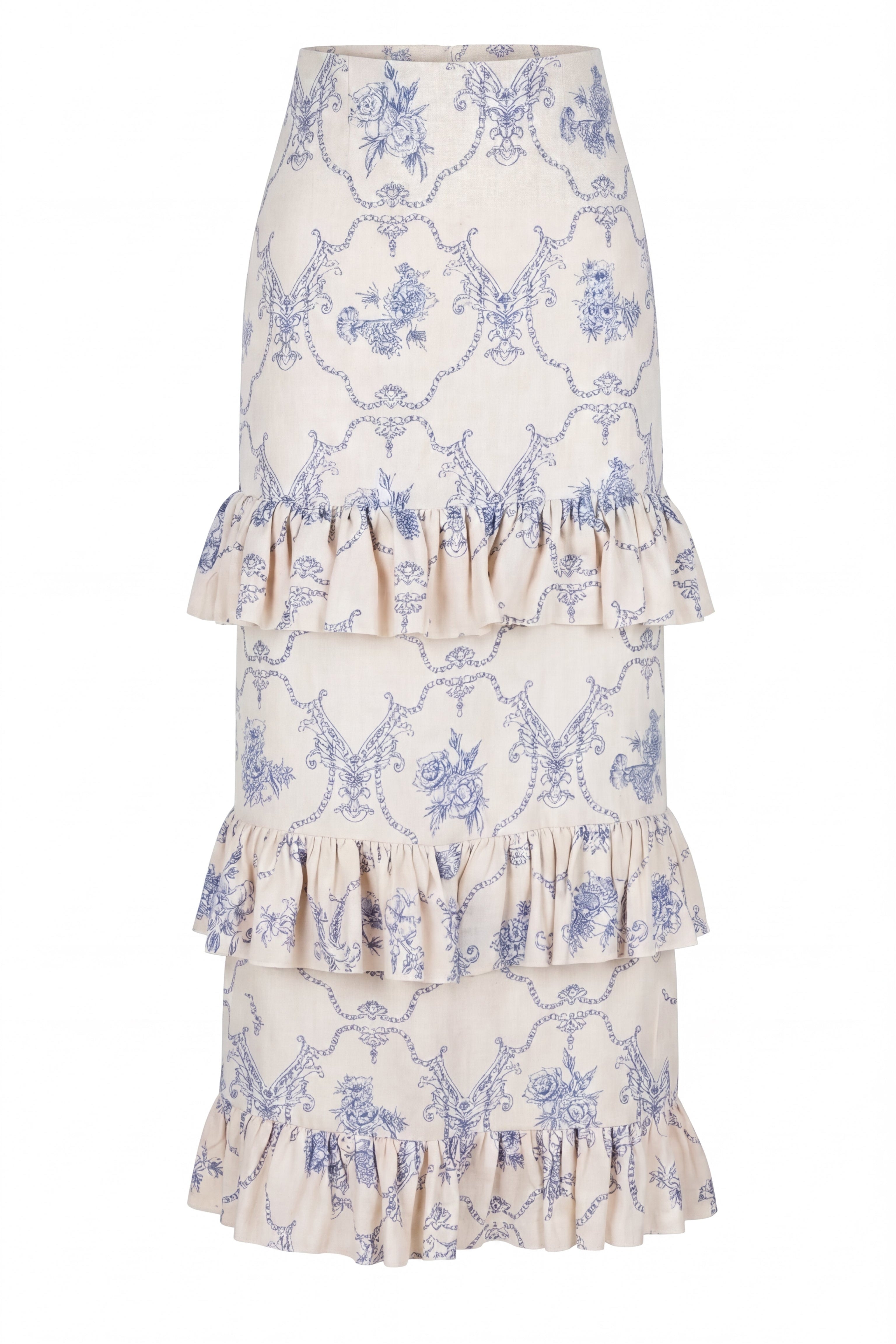 Olas de Jazmín Ankle Skirt
