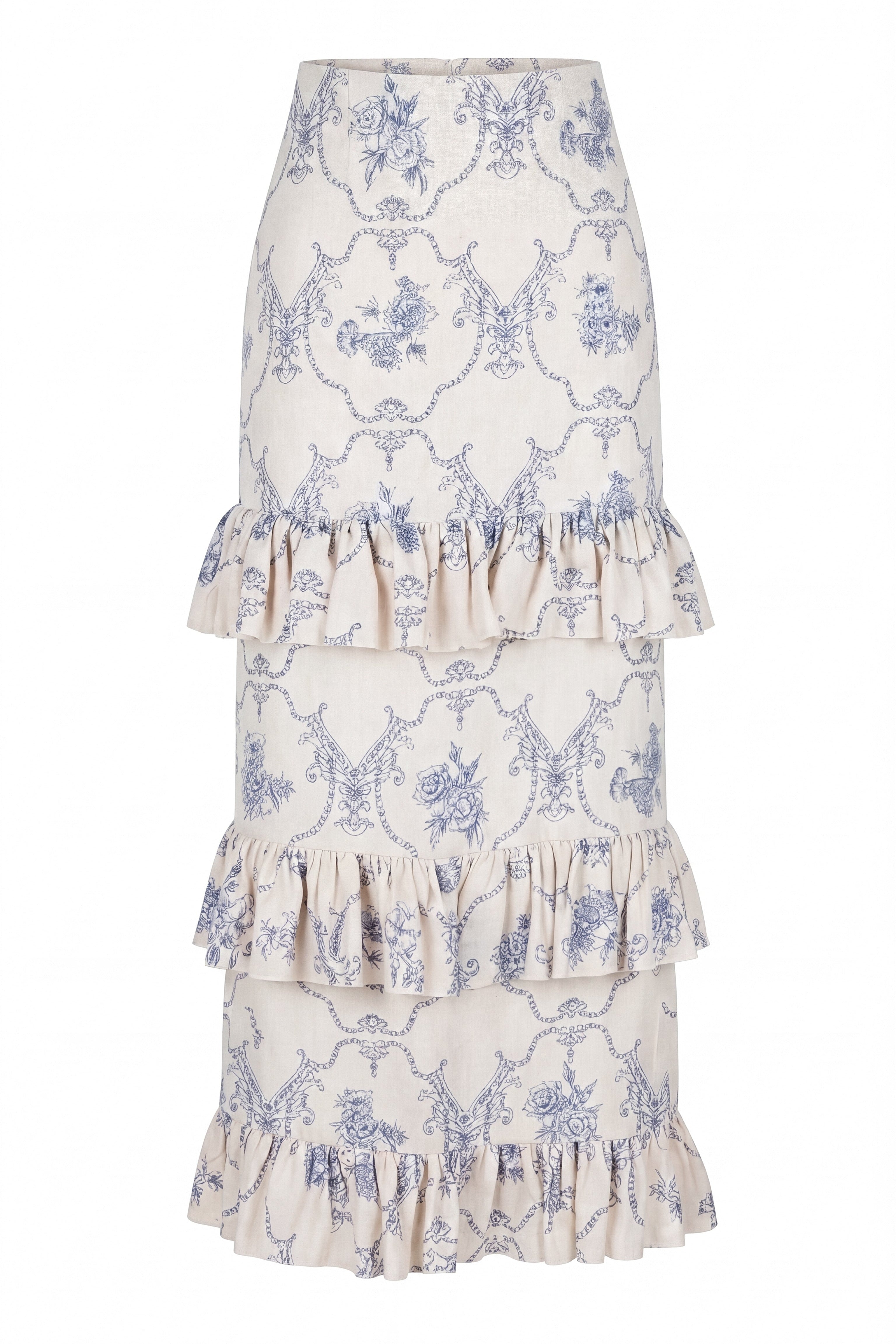 Olas de Jazmín Ankle Skirt