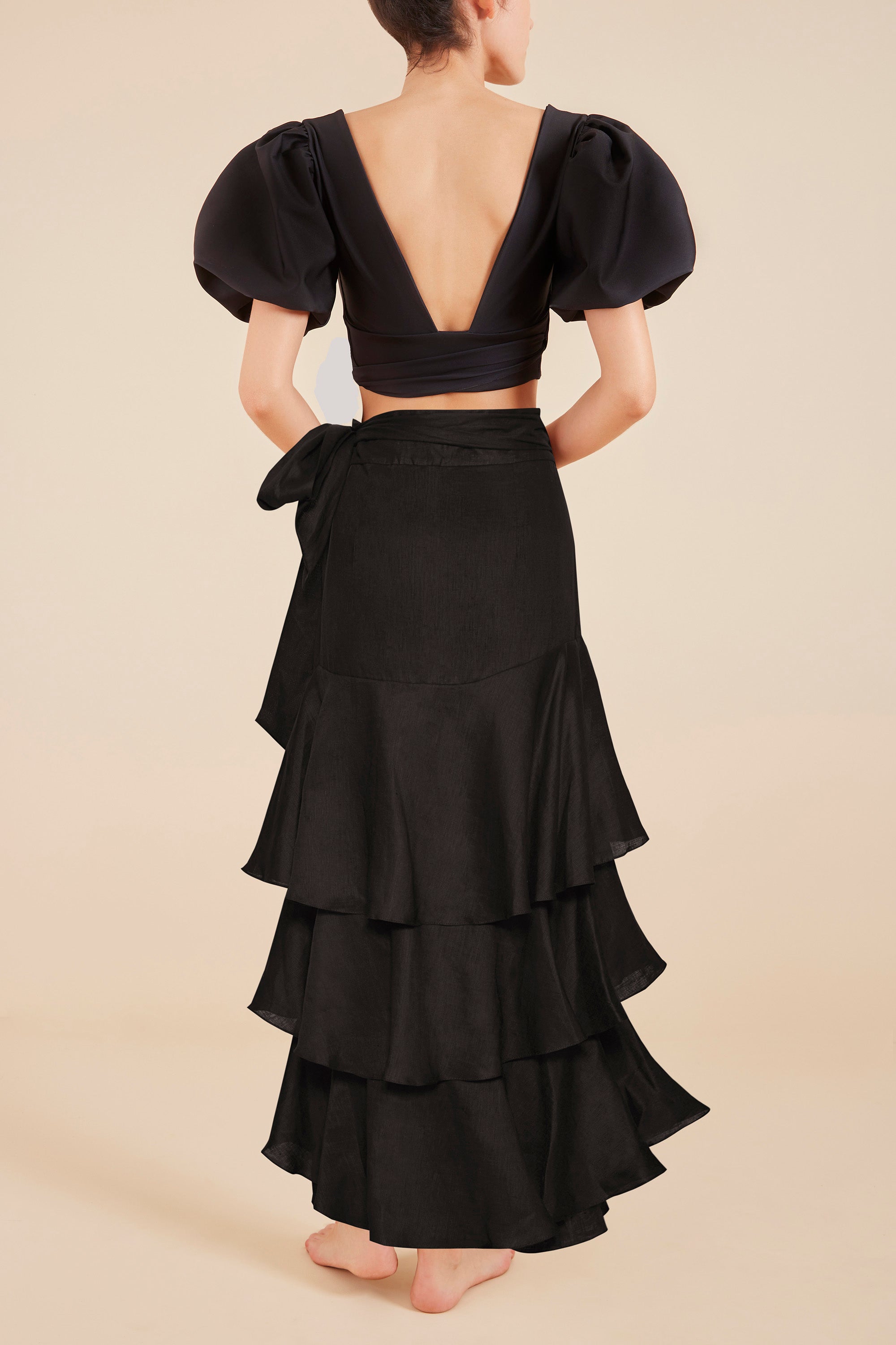 Midnight  Clavel Ankle Skirt