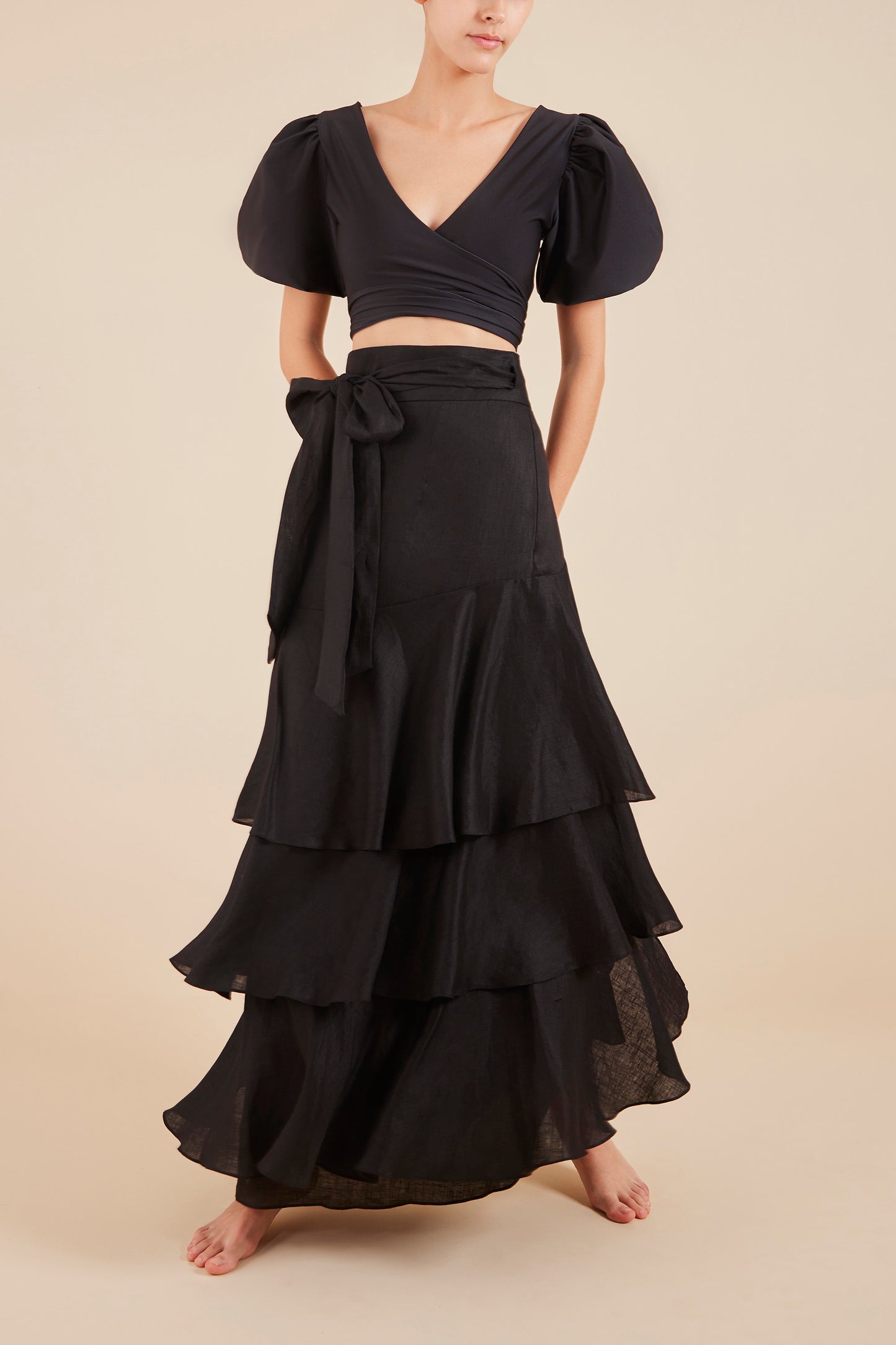 Midnight  Clavel Ankle Skirt